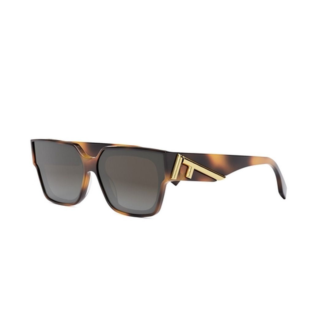 Fe40099i Oversized Square Tortoiseshell Sunglasses