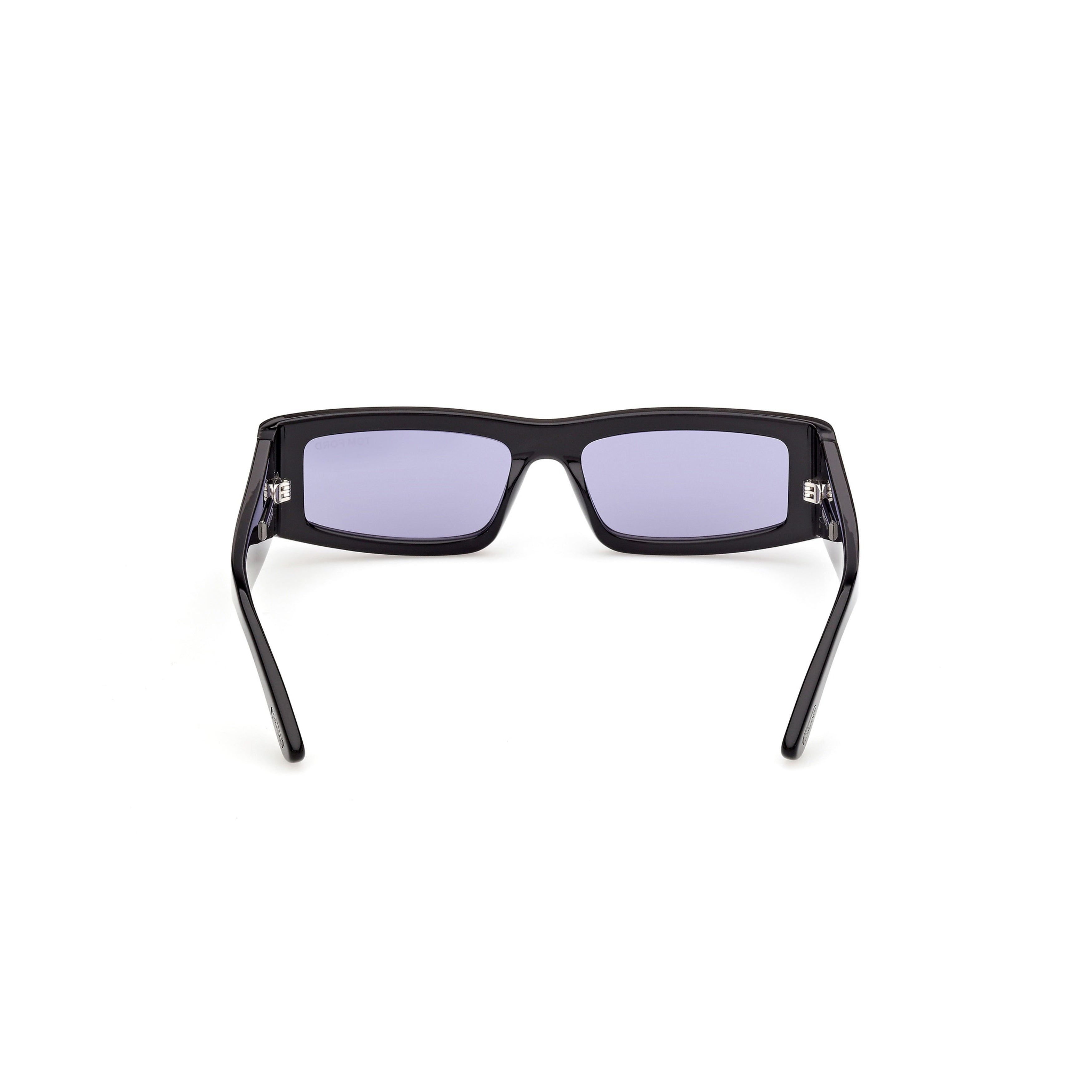Ti0026 Rectangular Black Acetate Sunglasses