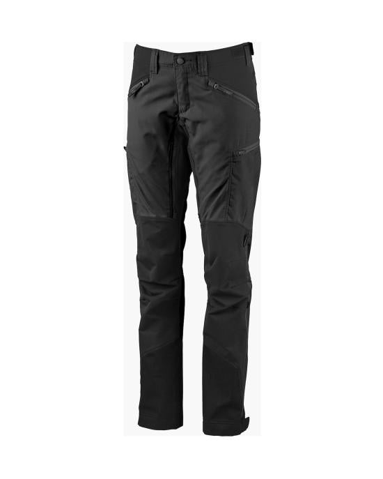 Straight Fit Pants With Zip Pockets And Reinforced Panels