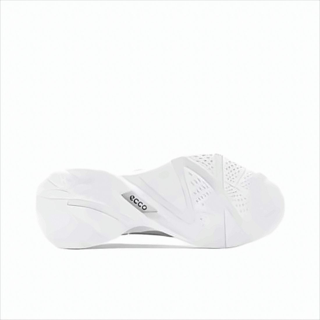 Minimalist White Sneakers with Wave-like Detailing