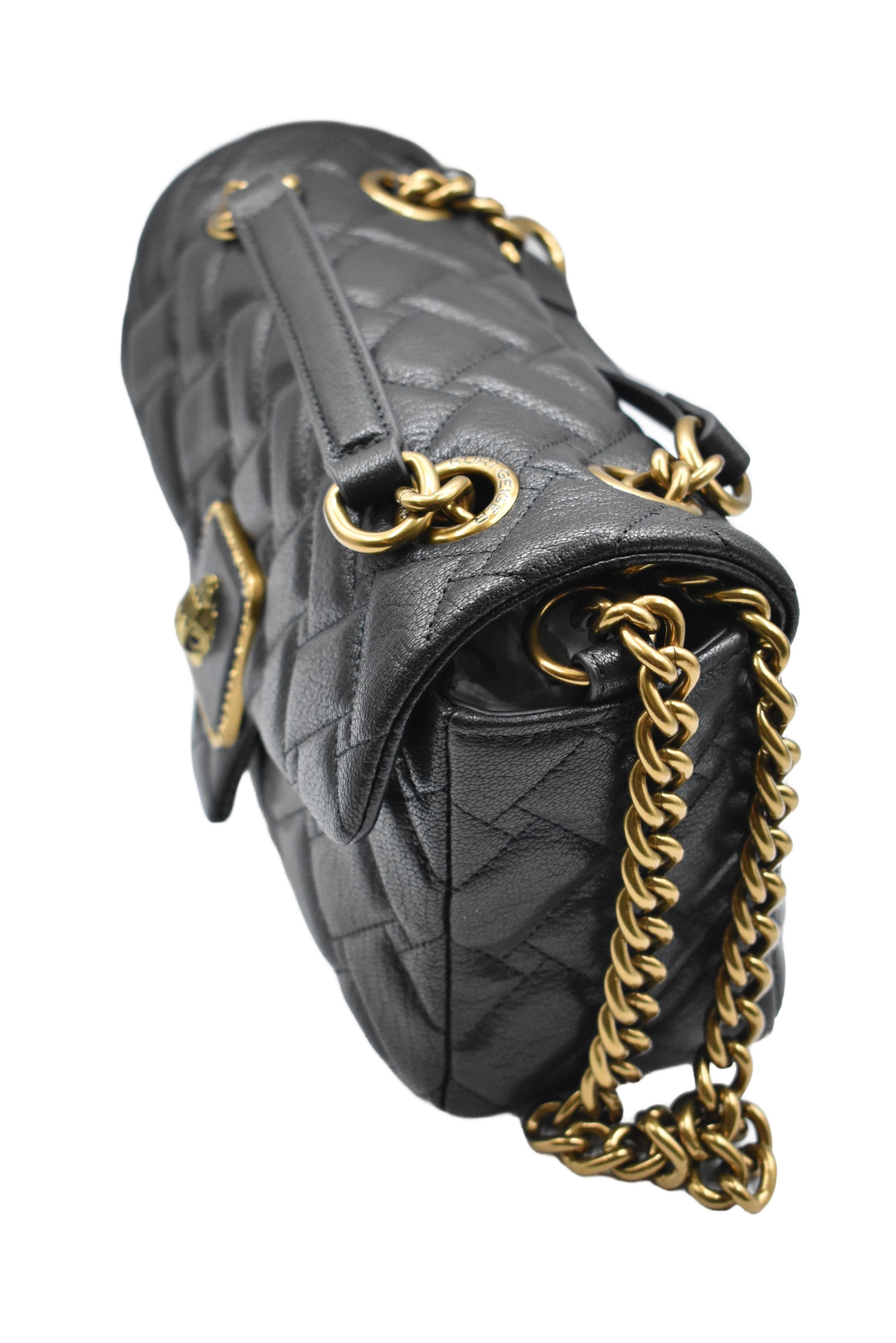 Compact Quilted Shoulder Bag