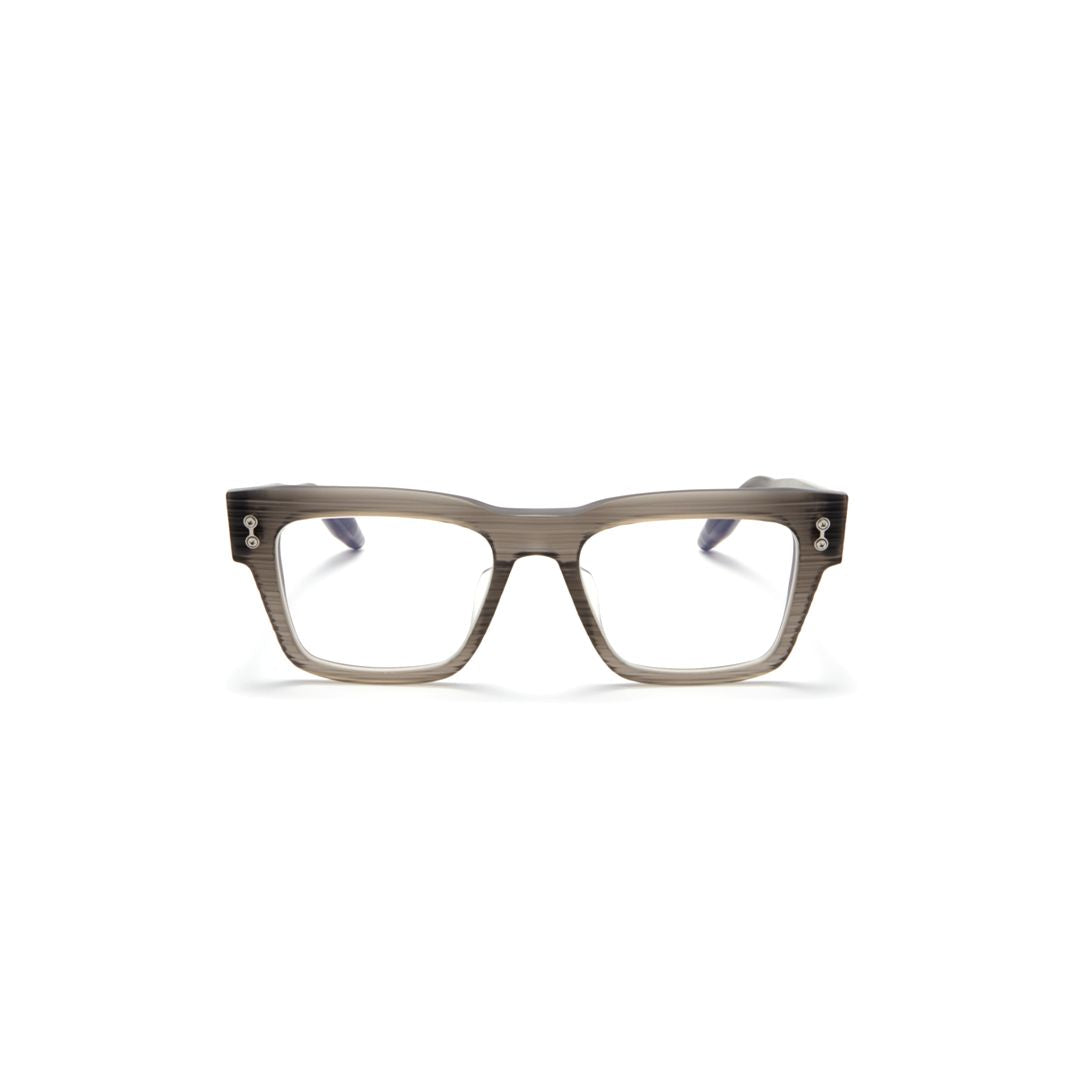Columba Rectangular Frame Eyeglasses with Translucent Smoky Grey Finish
