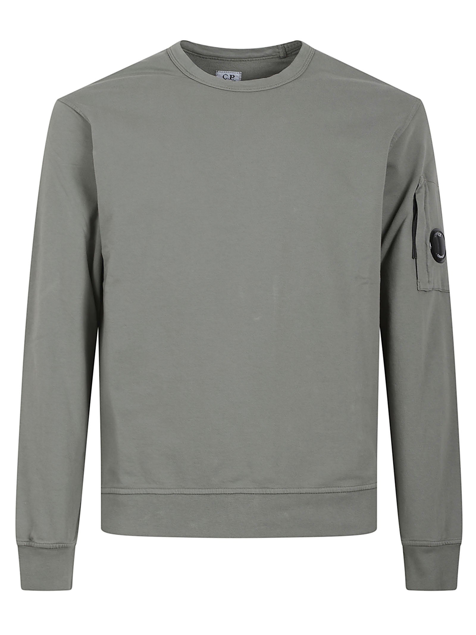 Minimalist Grey Sweater with Zippered Pocket