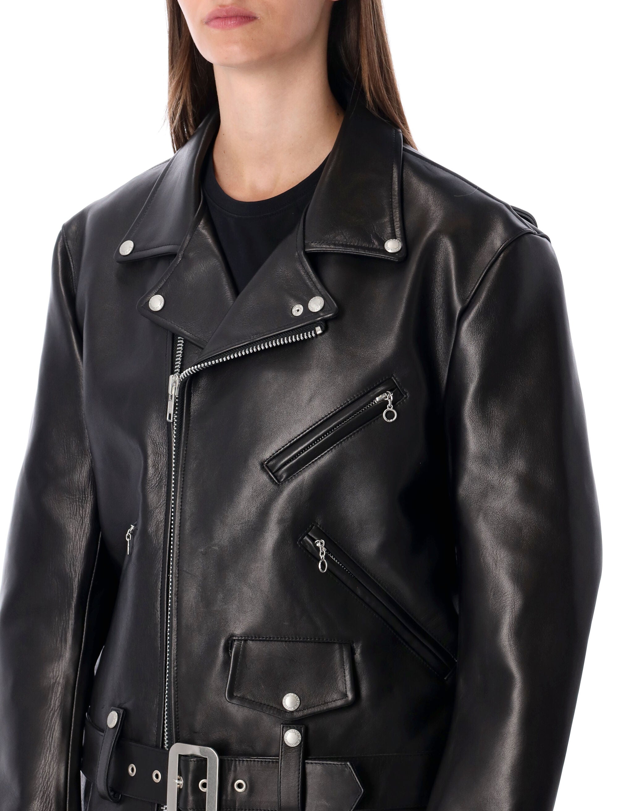 Black Leather Biker Jacket