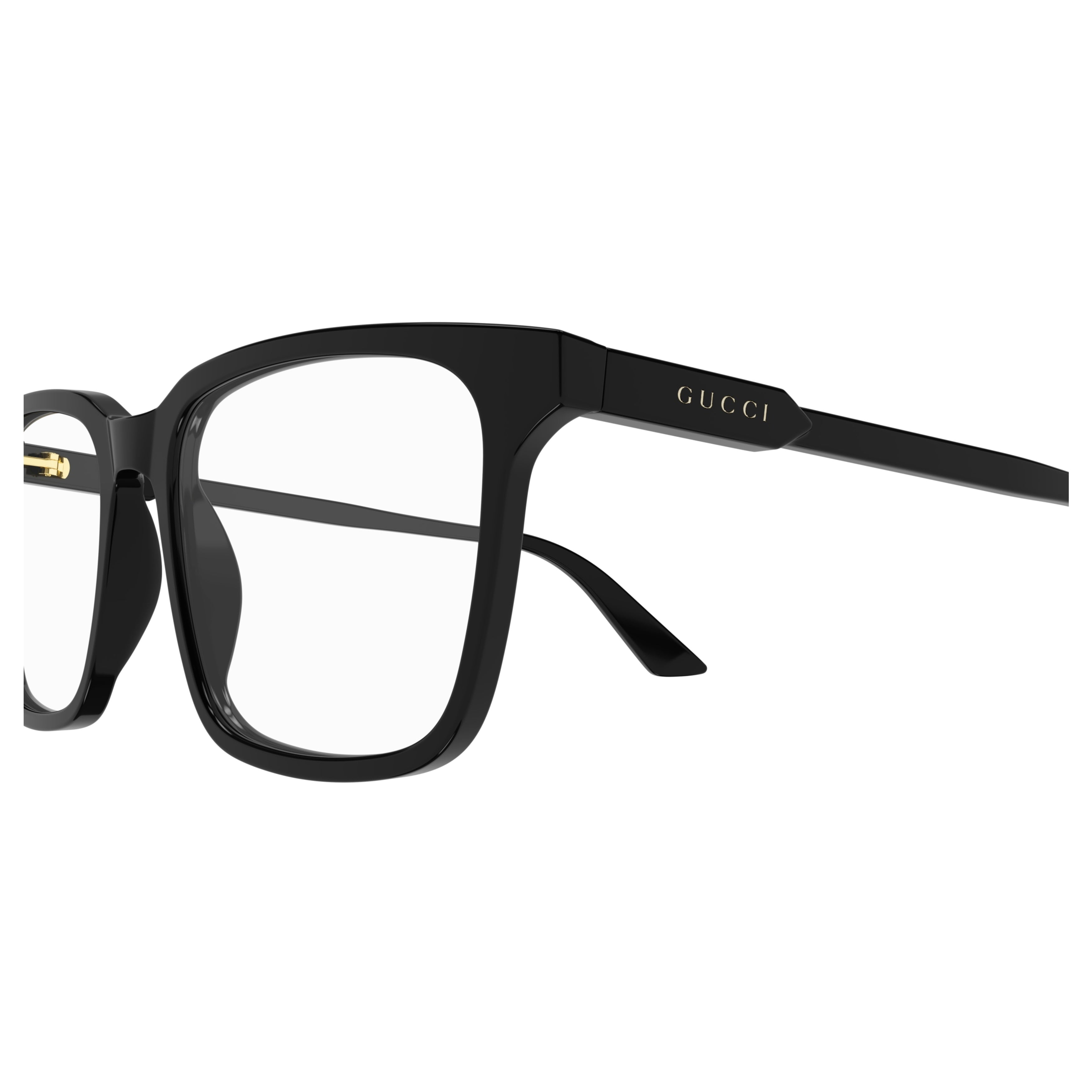 Gg1120o Rectangular Black Acetate Eyeglasses