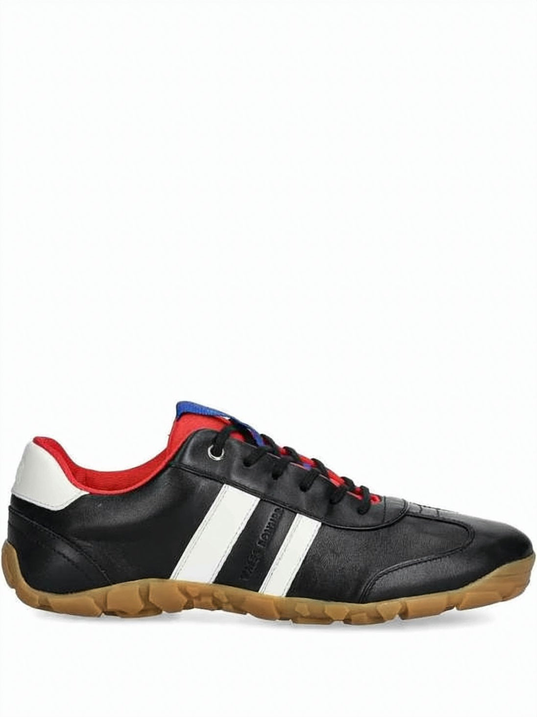 Low-Top Black Leather Sneakers