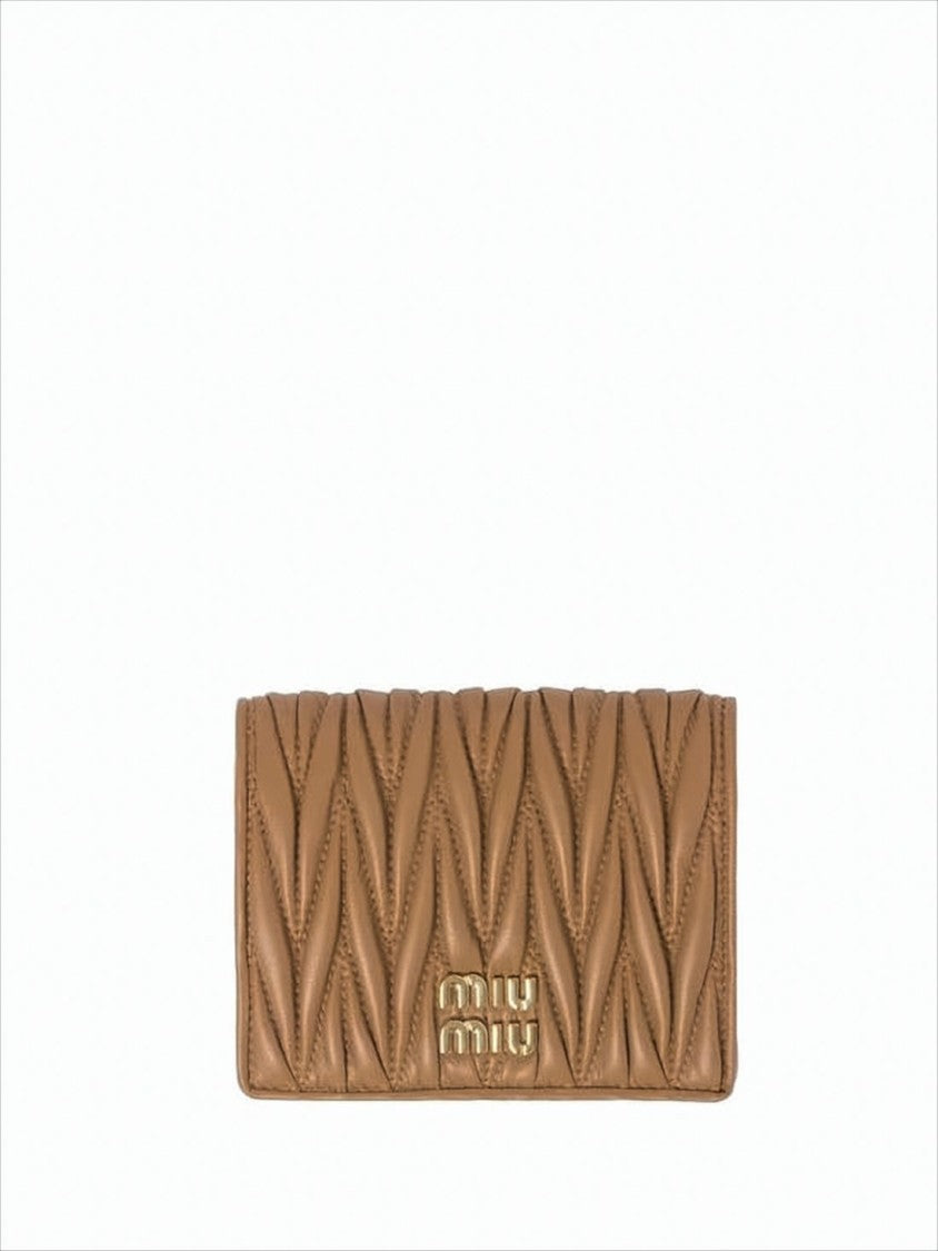 Quilted Lambskin Leather Wallet