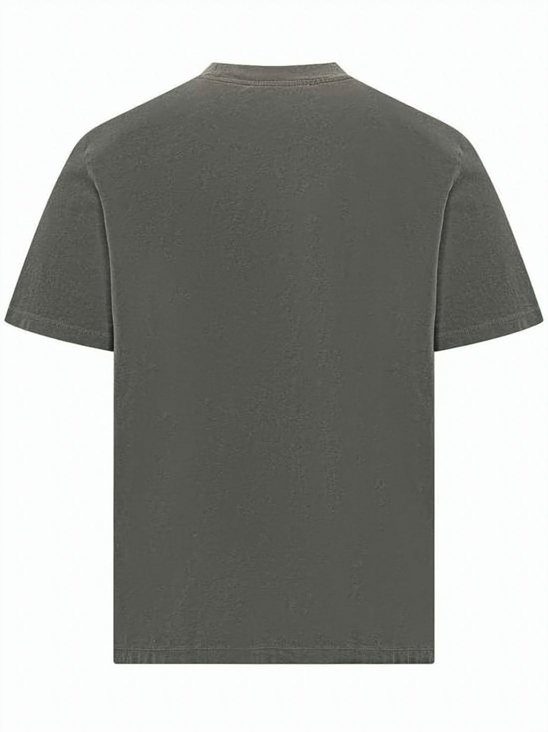 Boxy Short-Sleeved T-Shirt in Soft Grey Cotton