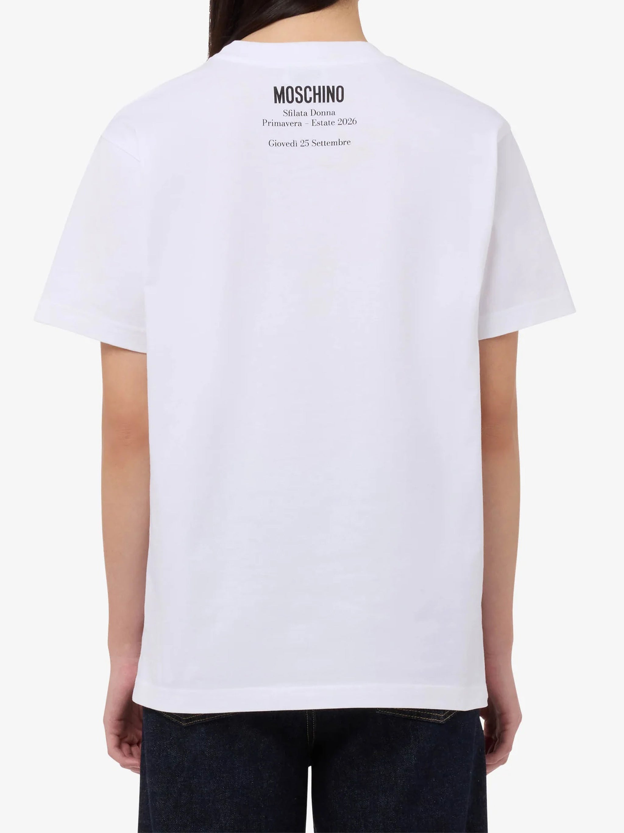 Black Bold Print Relaxed Fit Cotton T-Shirt