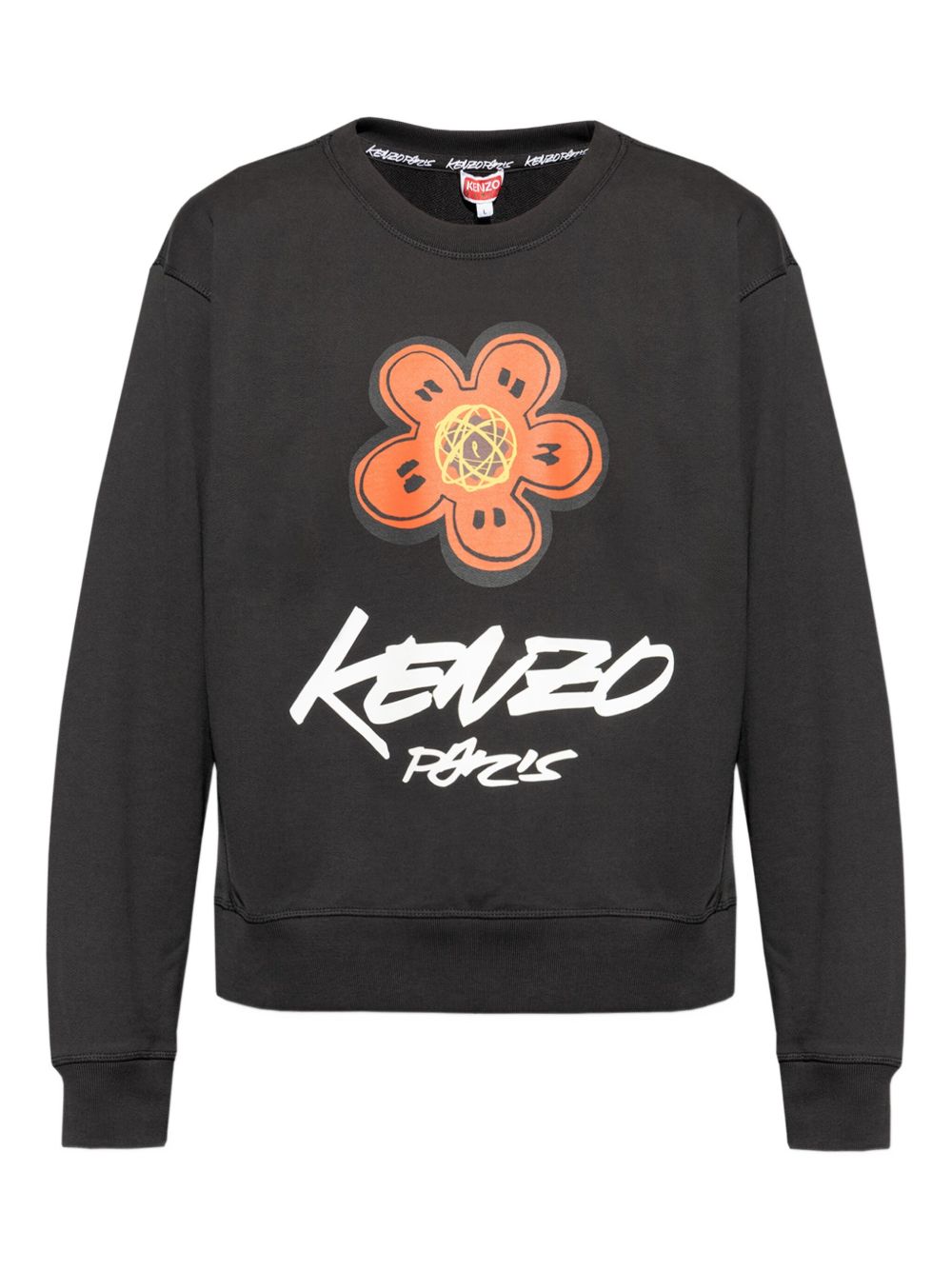 Crew Neck Knit Sweatshirt