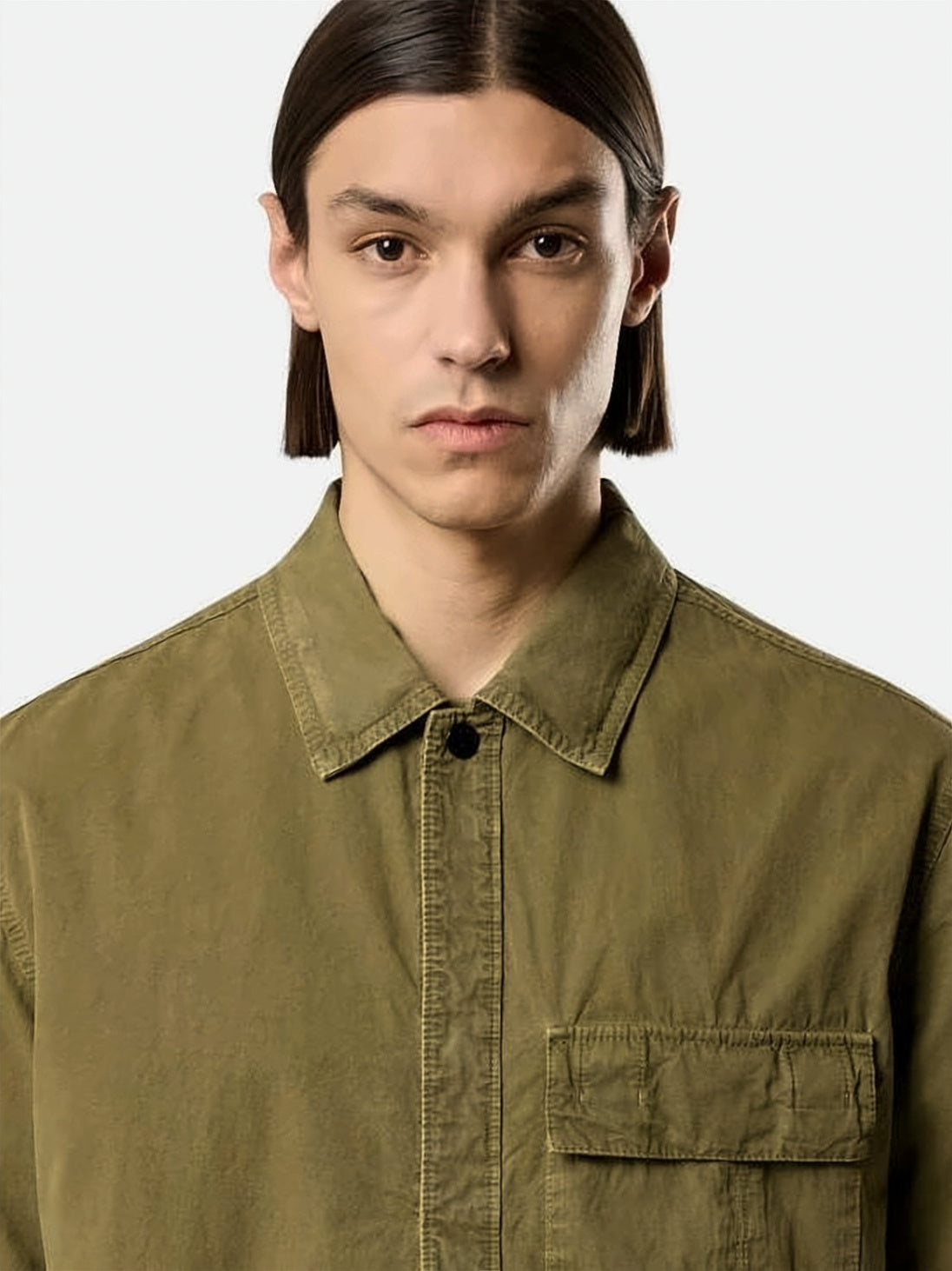 Boxy Brown Short-Sleeve Shirt