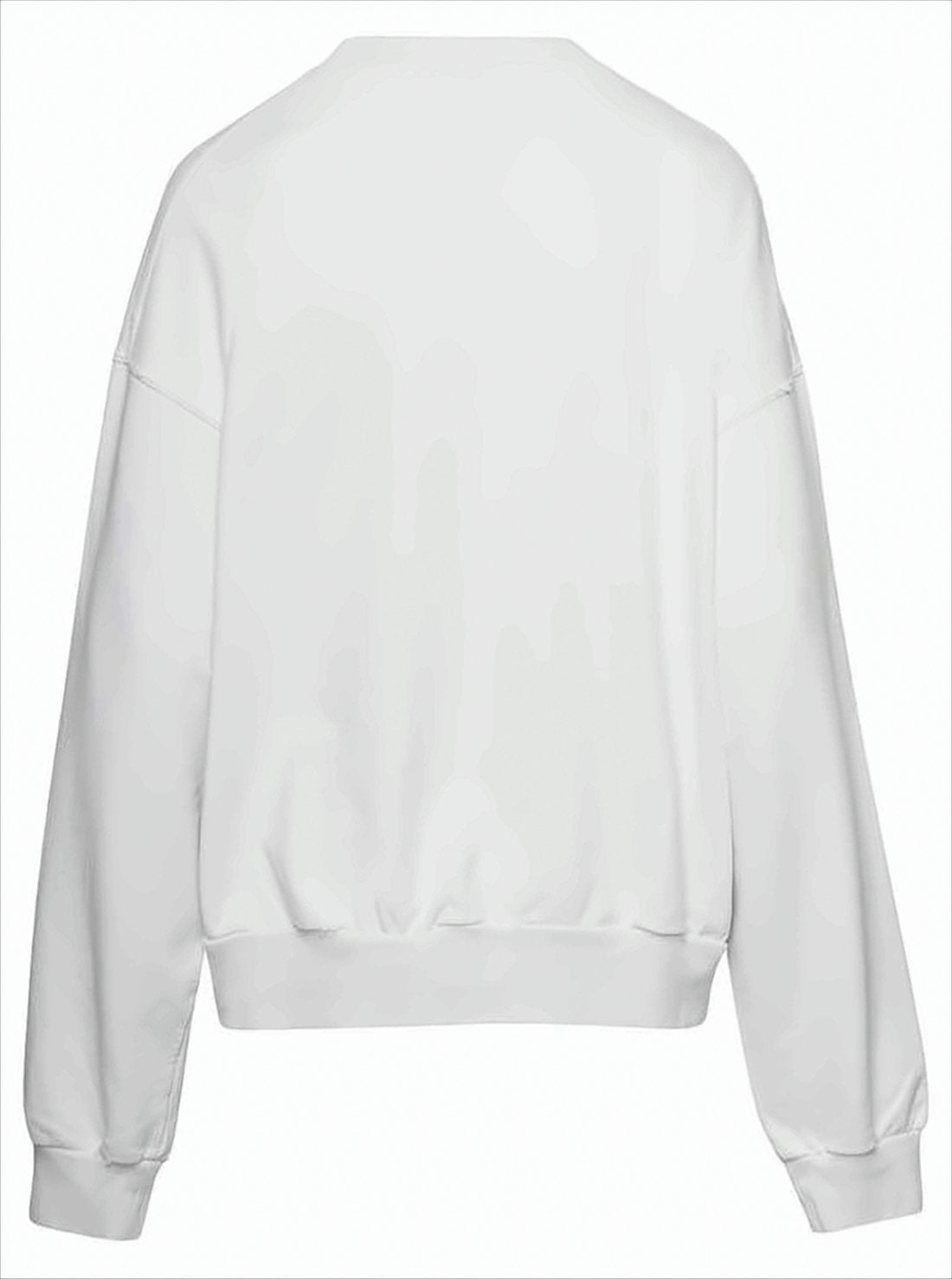 Extended Sleeve Sweatshirt with Graphic Print