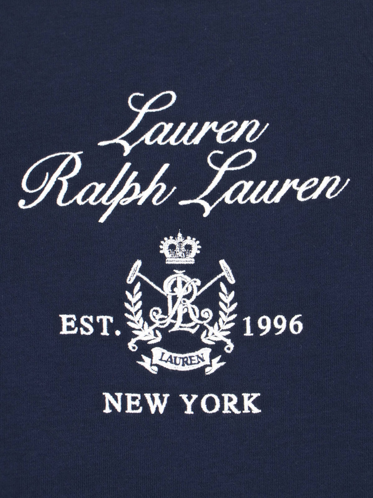 Navy Blue Cotton Blend Sweatshirt