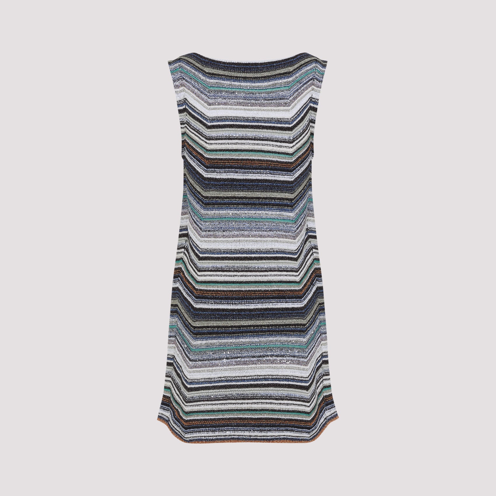 Vibrant Multicolor Striped Mini Dress
