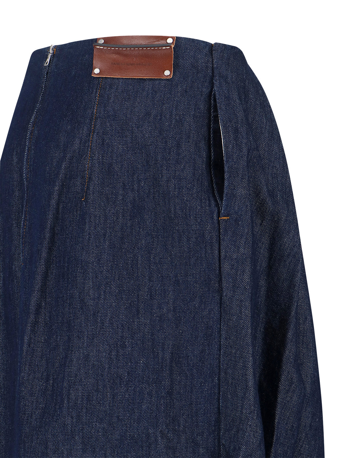 Midi Denim Skirt – Blue