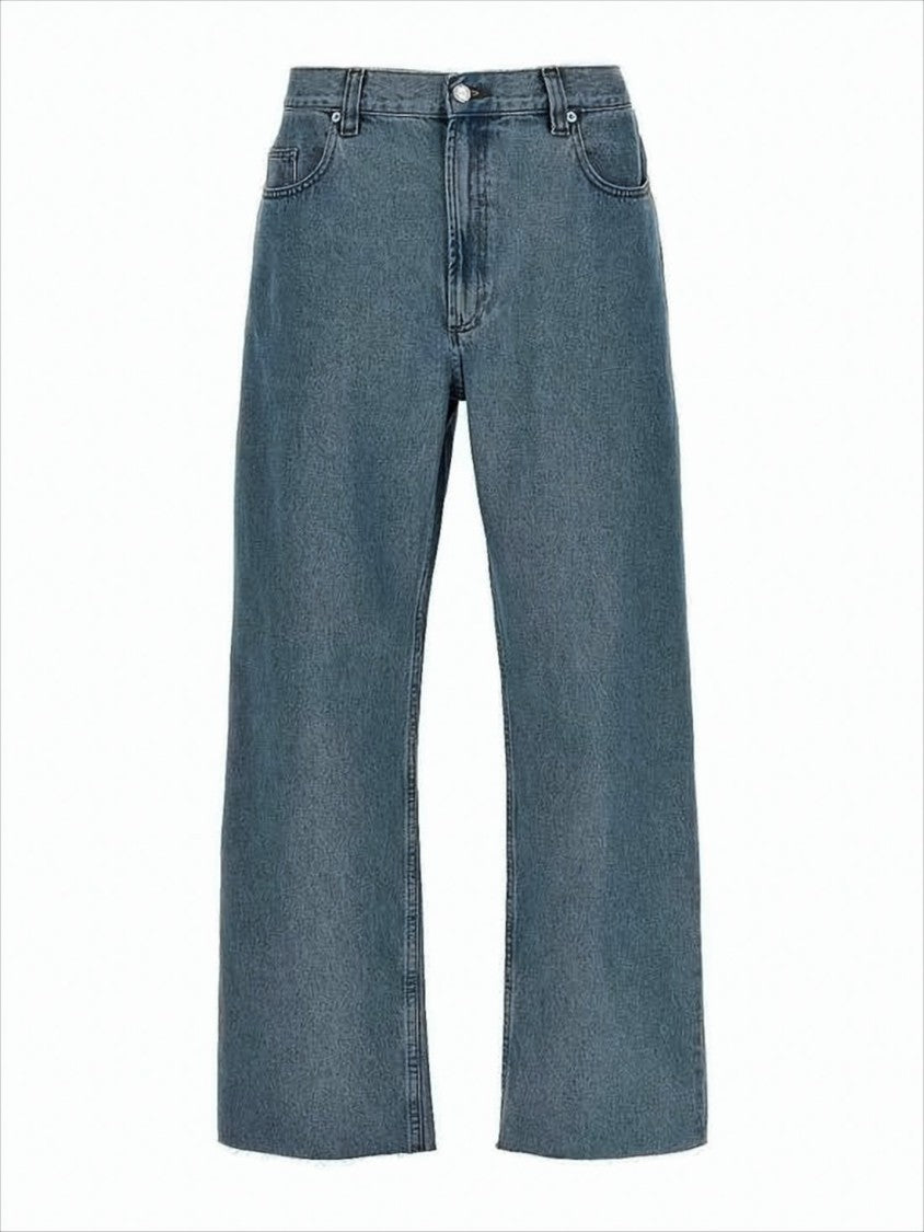 Classic Straight-Leg Denim Pants