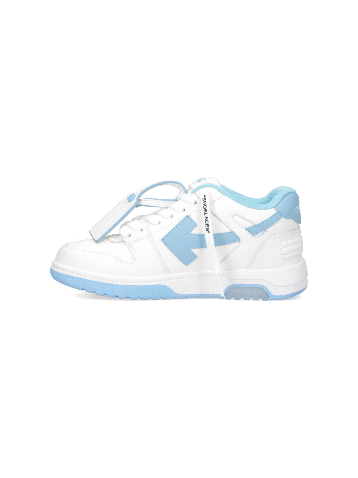 Rounded Toe Low-Top Sneakers With Iconic Details And Blue Accents