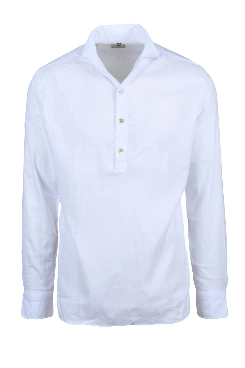Cotton Linen Shirt - White