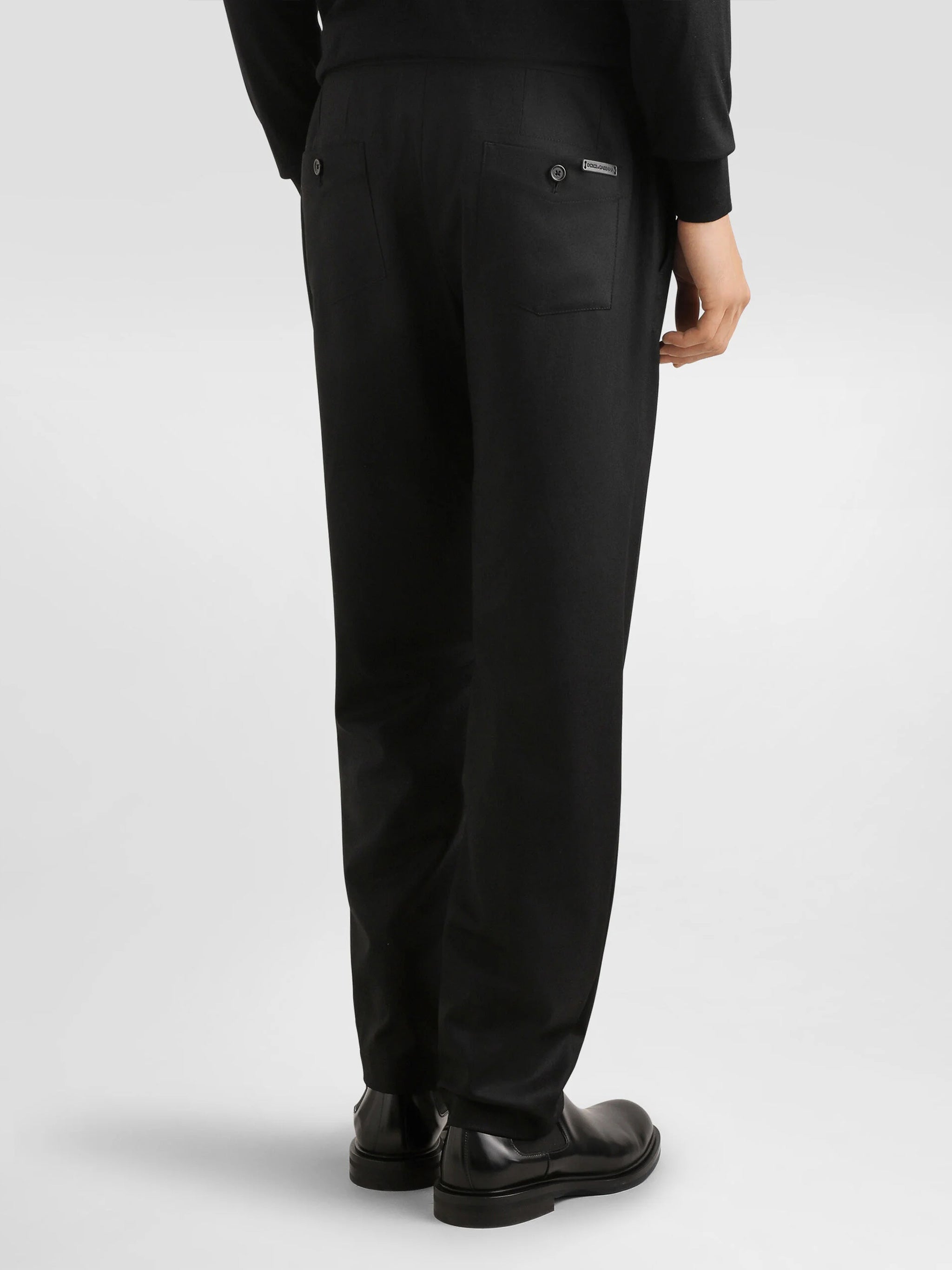 Relaxed Fit Tapered Pleated Front Trousers
