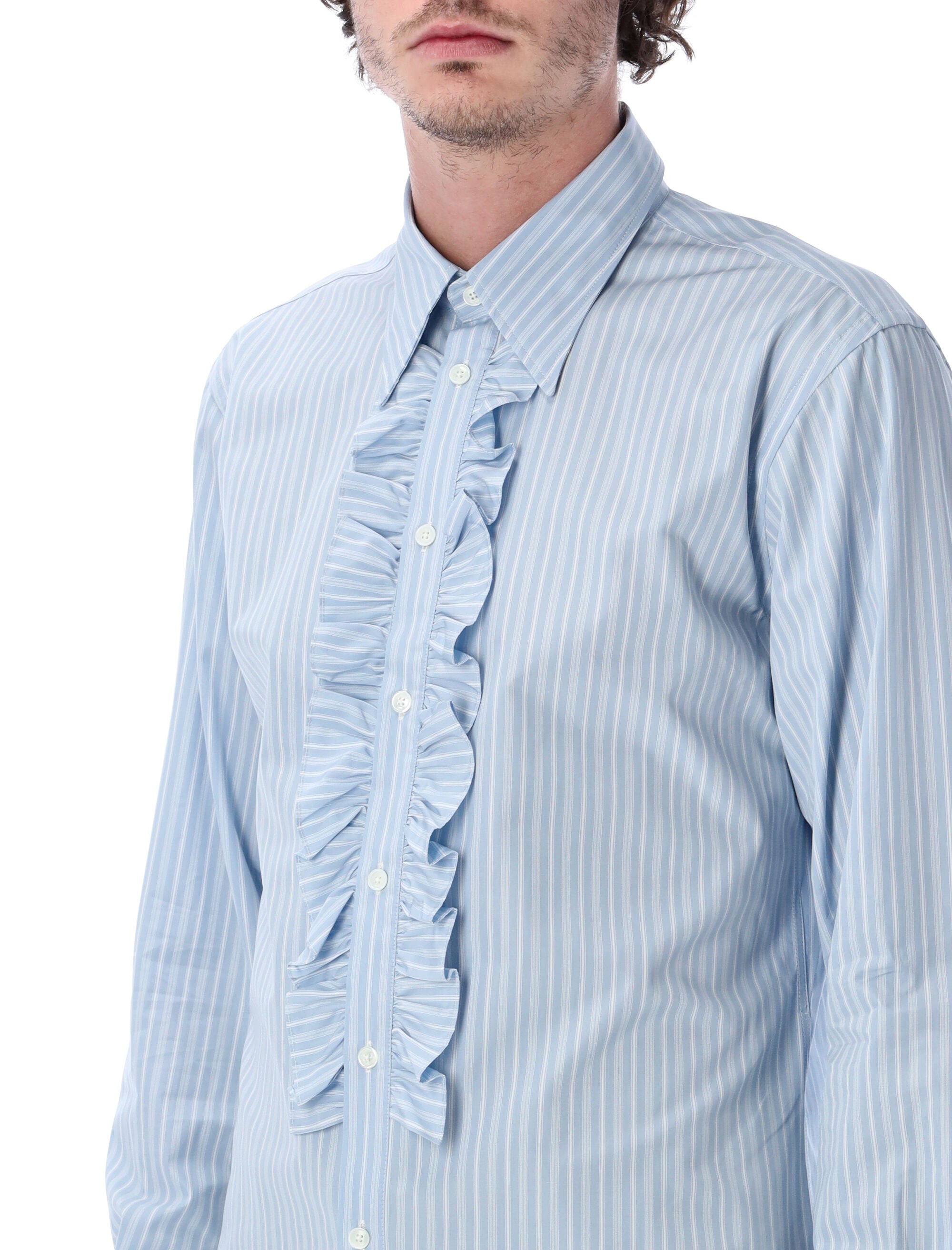 Ruffled Stripe Shirt