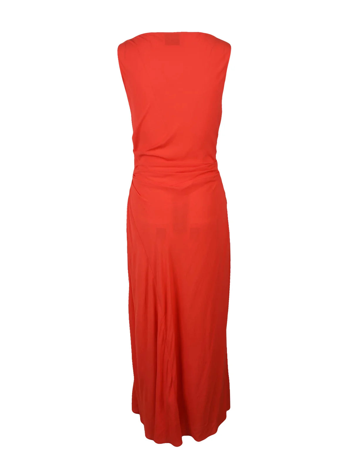 Jeans Long Flared Dress Viscose - Red