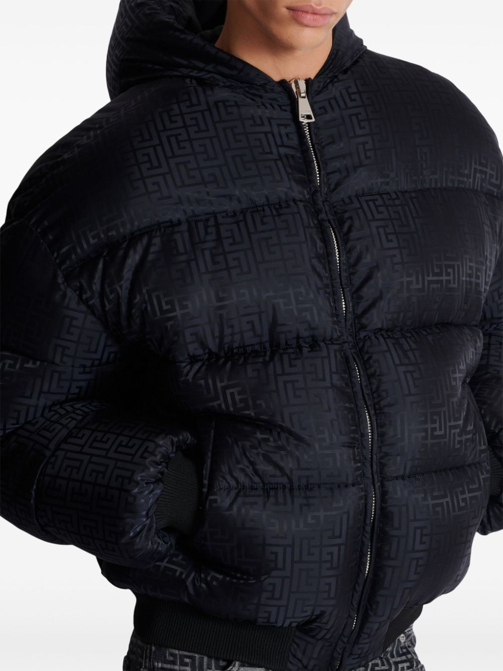 Signature Monogram Print Padded Jacket