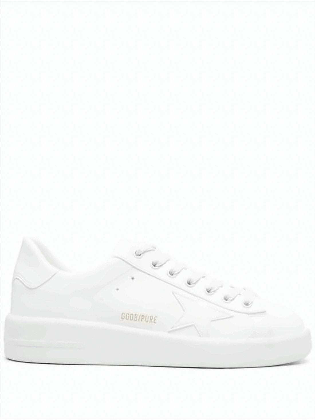 Minimalist White Sneakers with Subtle Star Detail