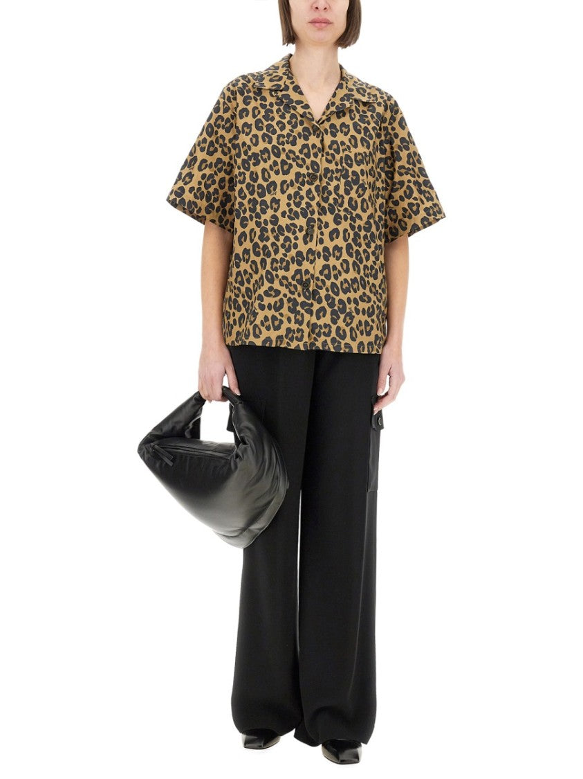 Animal Print Short Sleeve Top