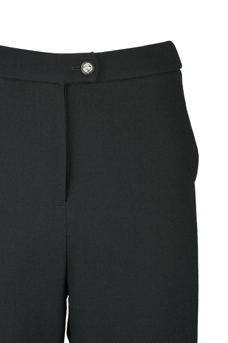 Capri Wool Trousers - Black