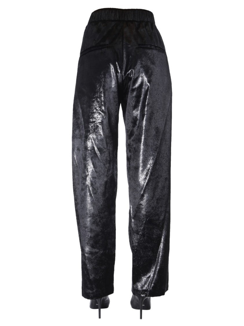 Velvet Lurex Wide Pants