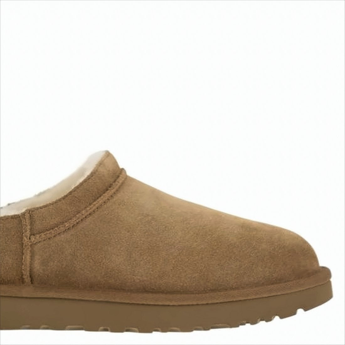 Soft Suede Mule with Lambskin Lining