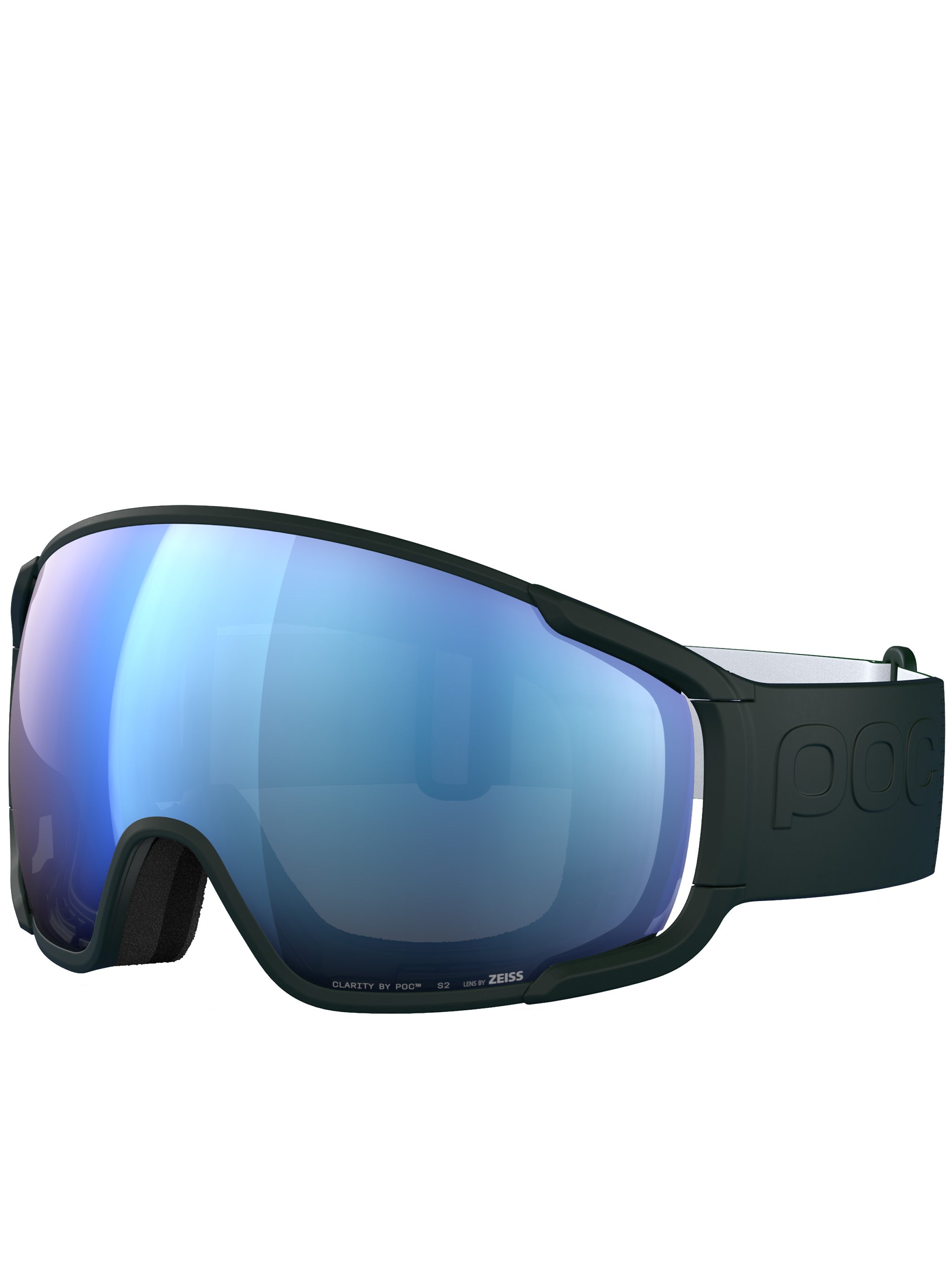 Black Zonula Wraparound Reflective Ski Goggle