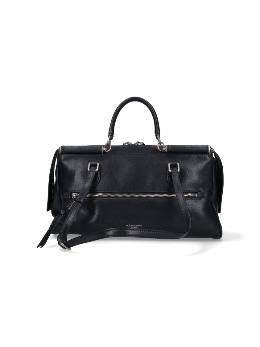 Structured Black Bag With Minimalistic Design