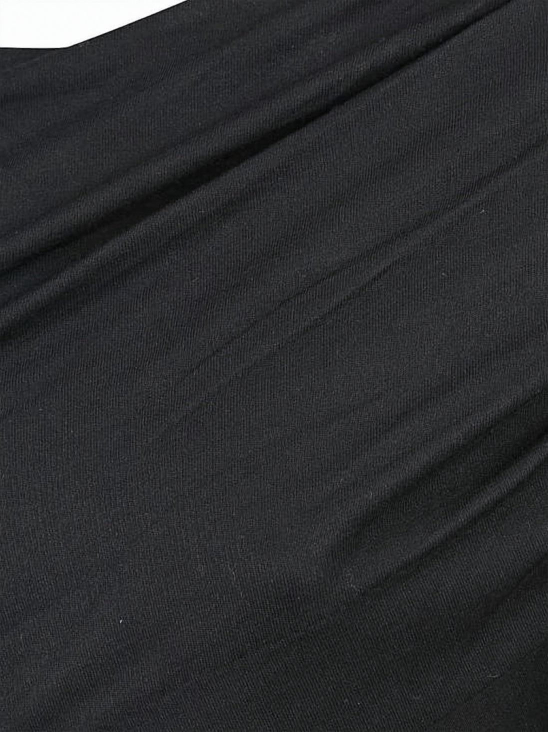 Ruched Fitted Midi Dress with Asymmetrical Neckline