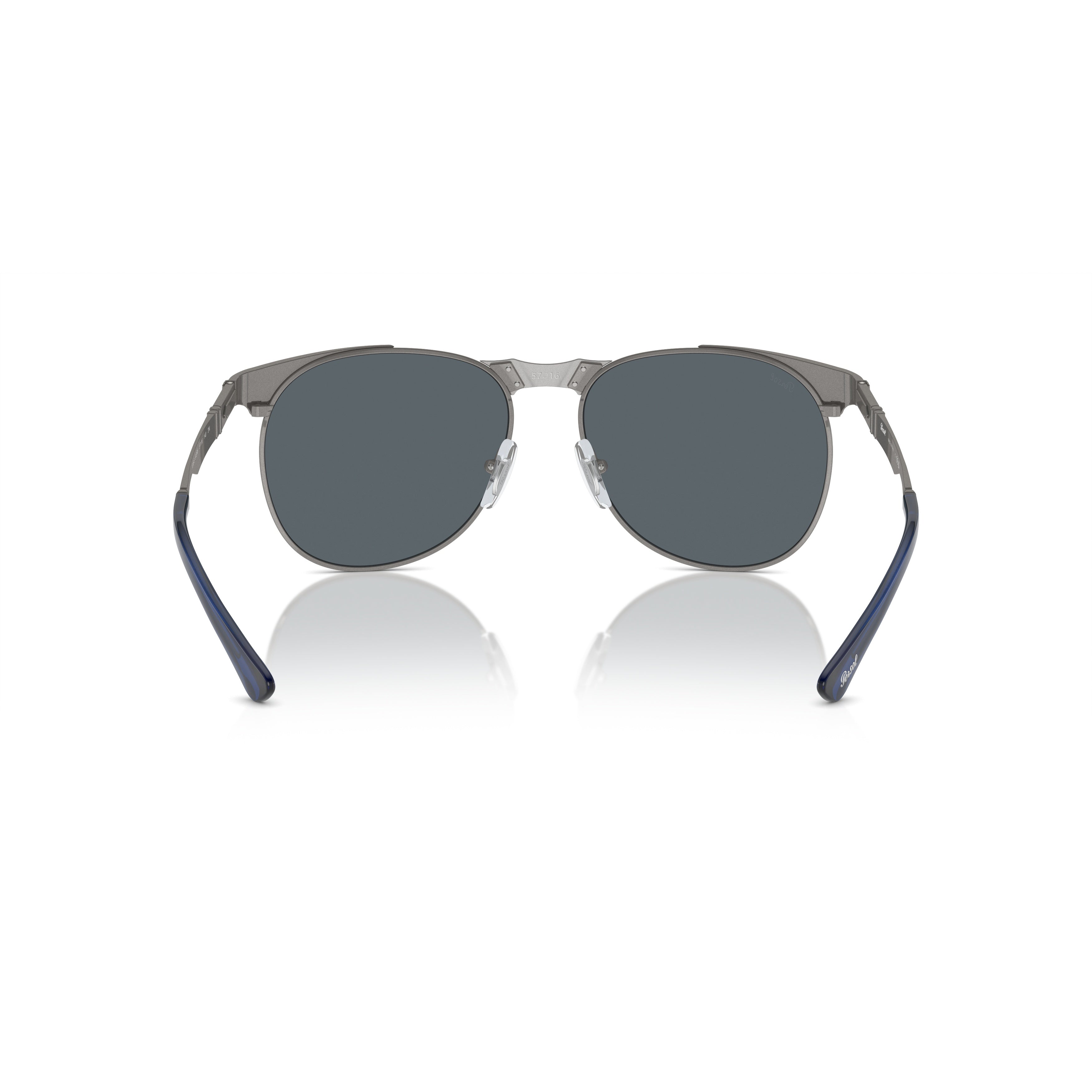 0po1016s Sleek Metal Aviator Sunglasses with Dark Lenses