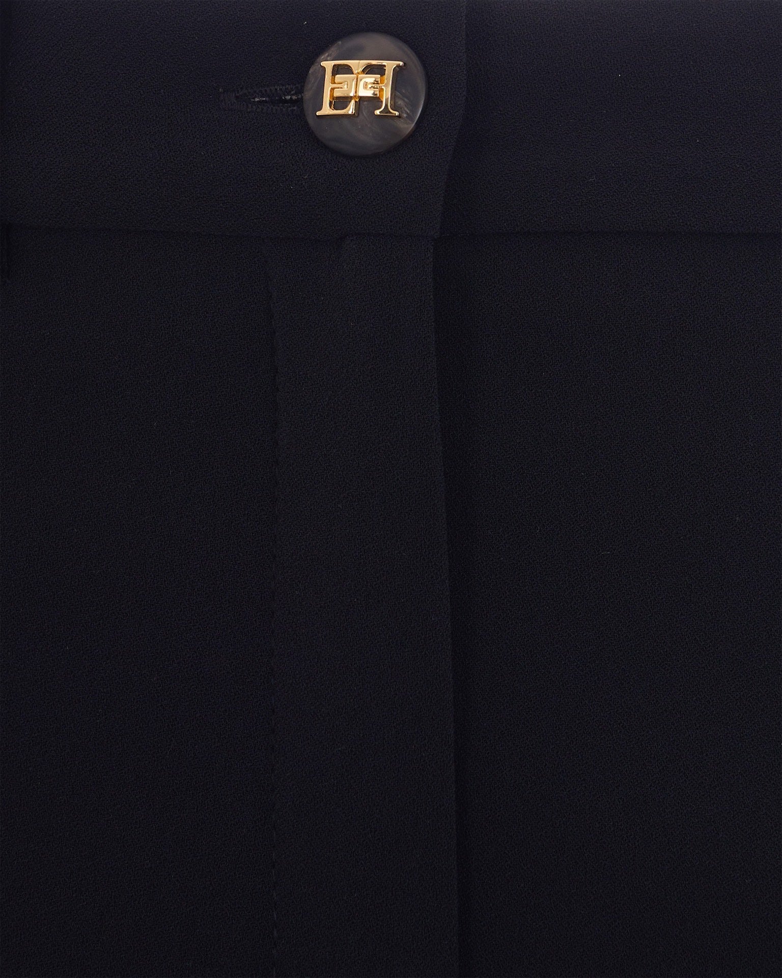 Black Crepe Shorts