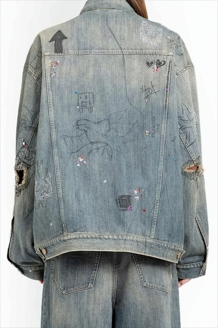 Faded Blue Denim Jacket