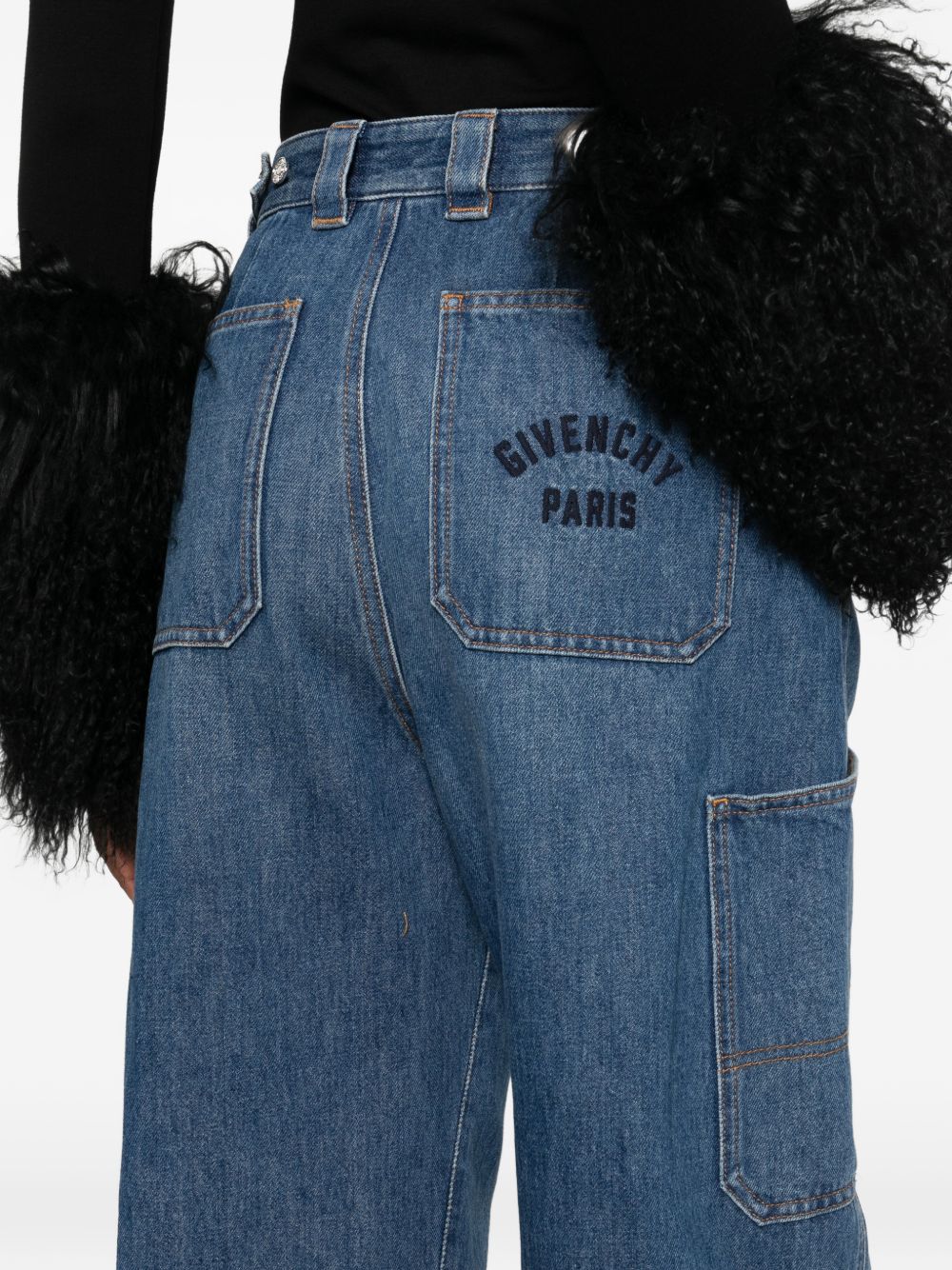 Wide-Leg Denim Jeans