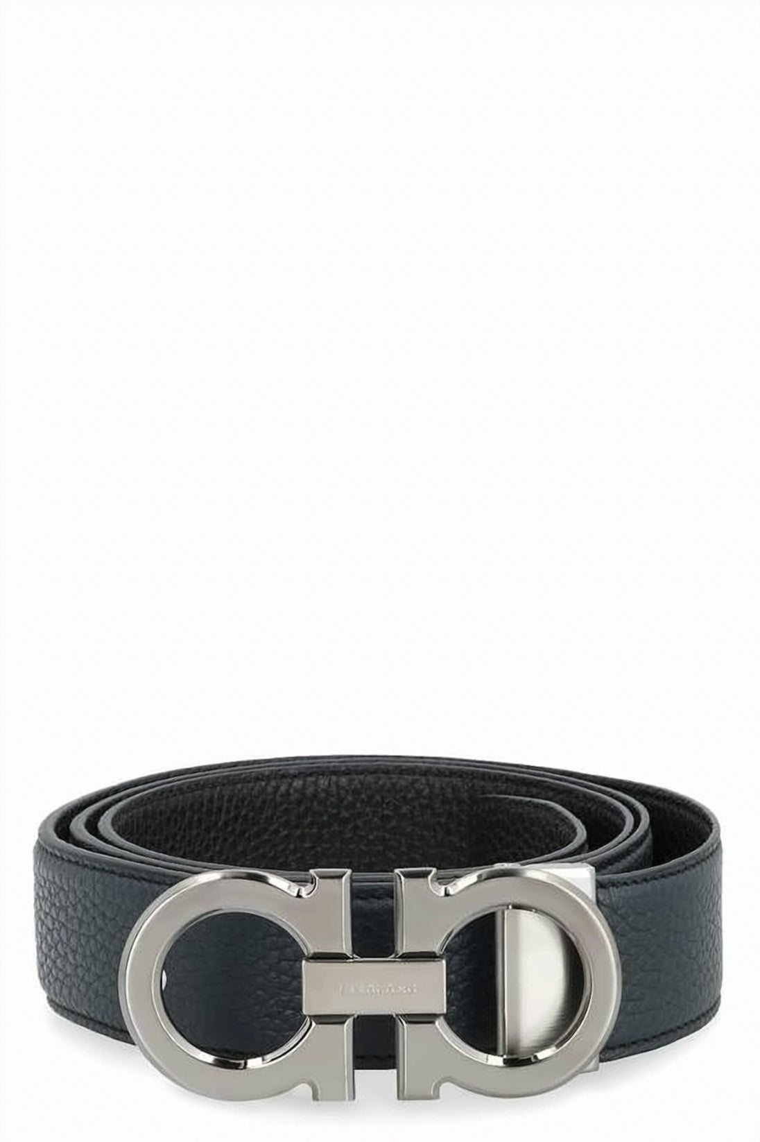 Textured Calf Leather Reversible Belt