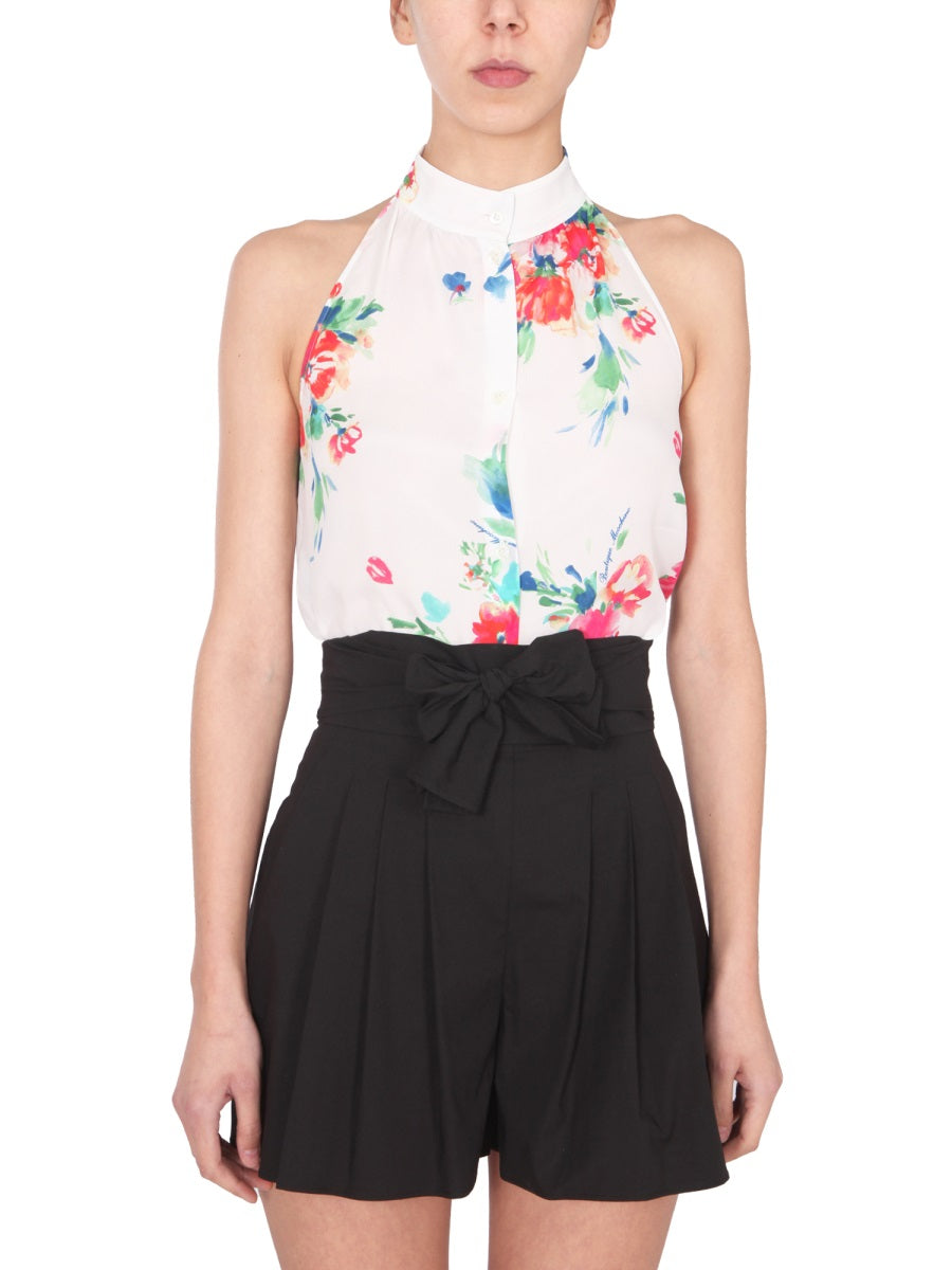 Floral Print Sleeveless Top