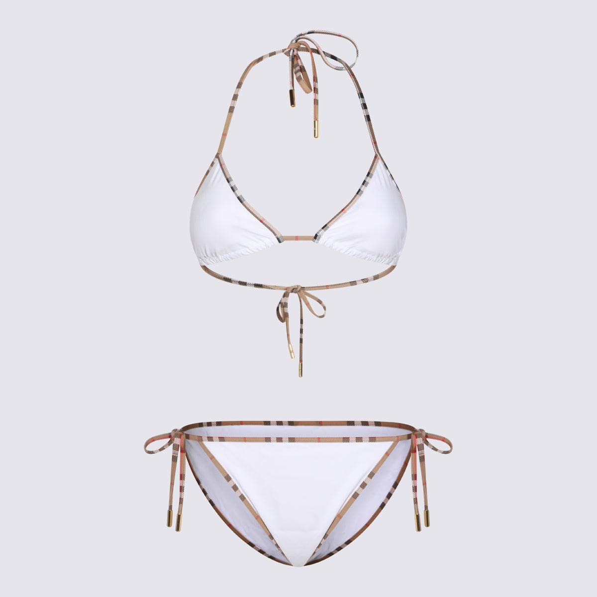 White Two-Piece Beachwear