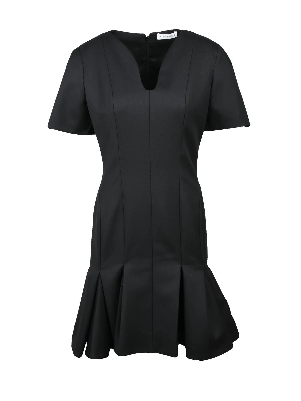 Mermaid Midi Dress Wool Black