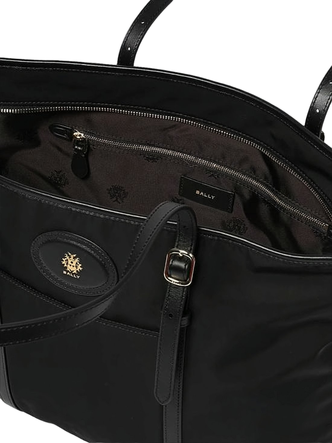 Smooth Nylon Shoulder Bag with Adjustable Straps