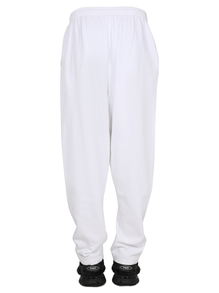 Jogger Pants with Patch Details and Elastic Waistband
