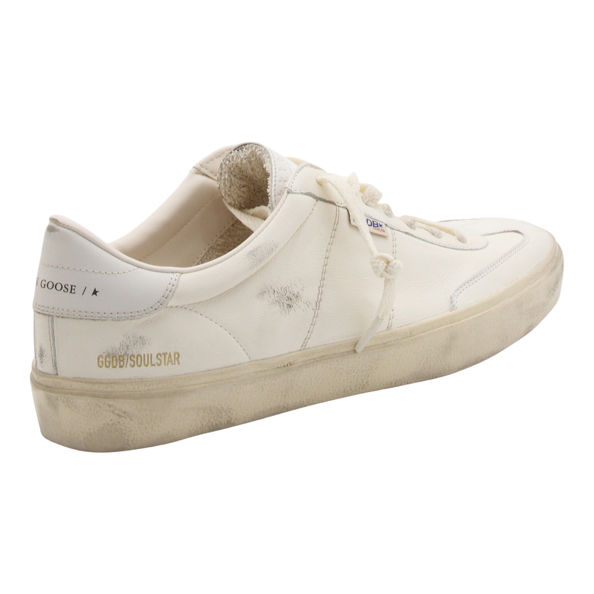Low-Top Vintage Sneakers with Distressed Rubber Sole