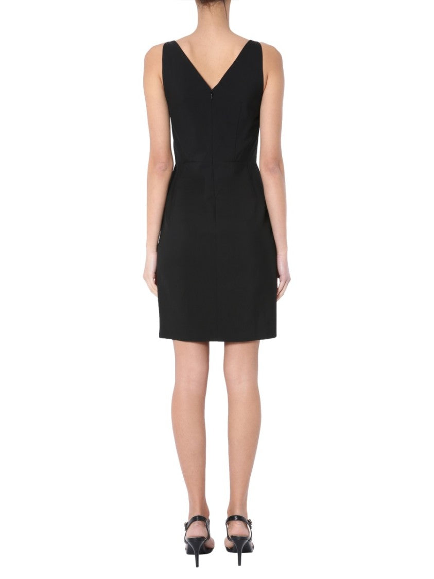 Fitted Pencil Dress With Keyhole Cutout