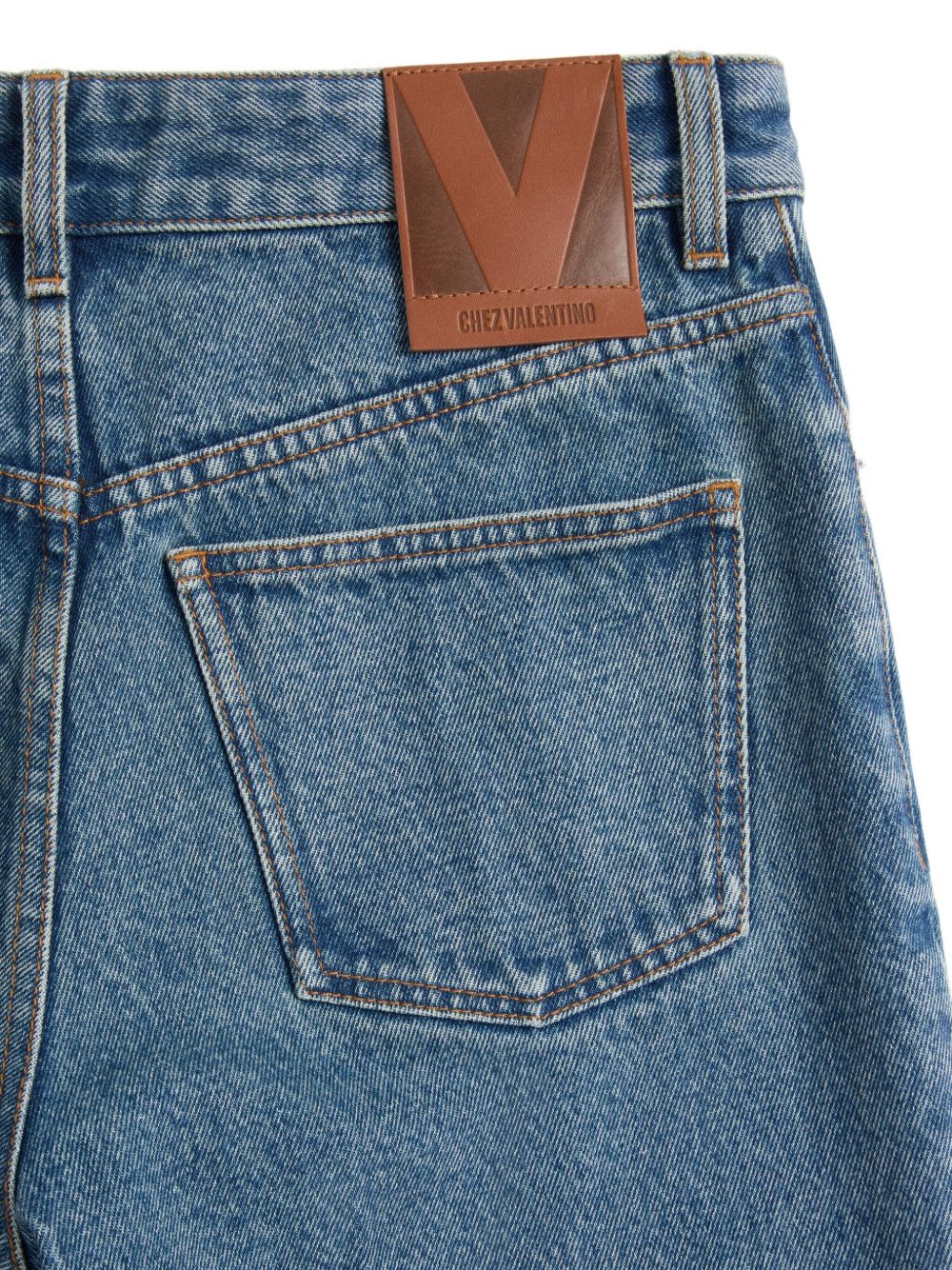 Straight-Leg Denim Jeans