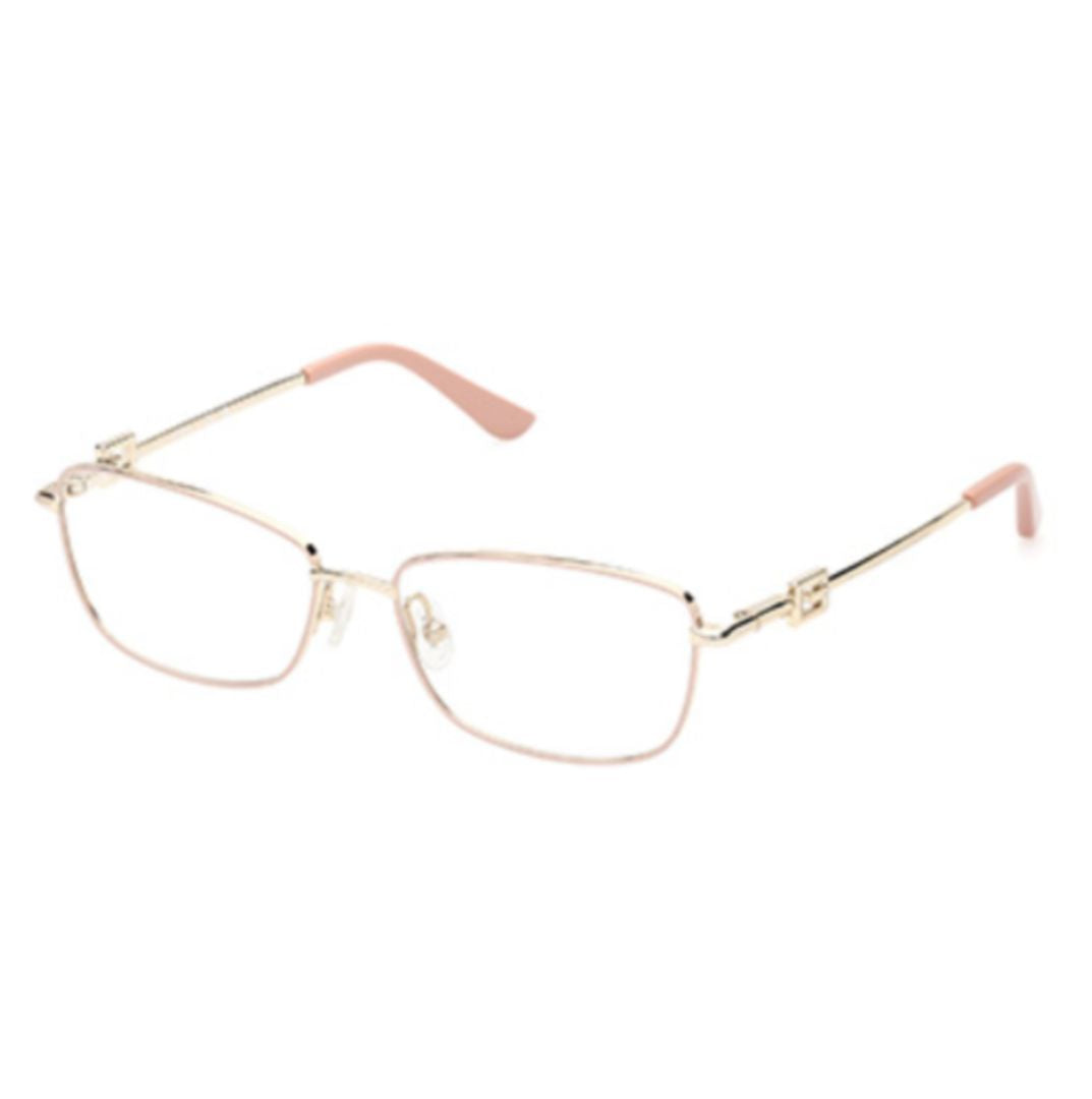 Gu2975 Rectangular Gold Metal Frame Eyeglasses