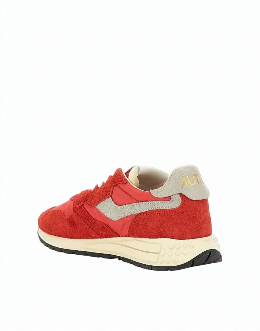 Dynamic Red Suede And Nylon Sneakers