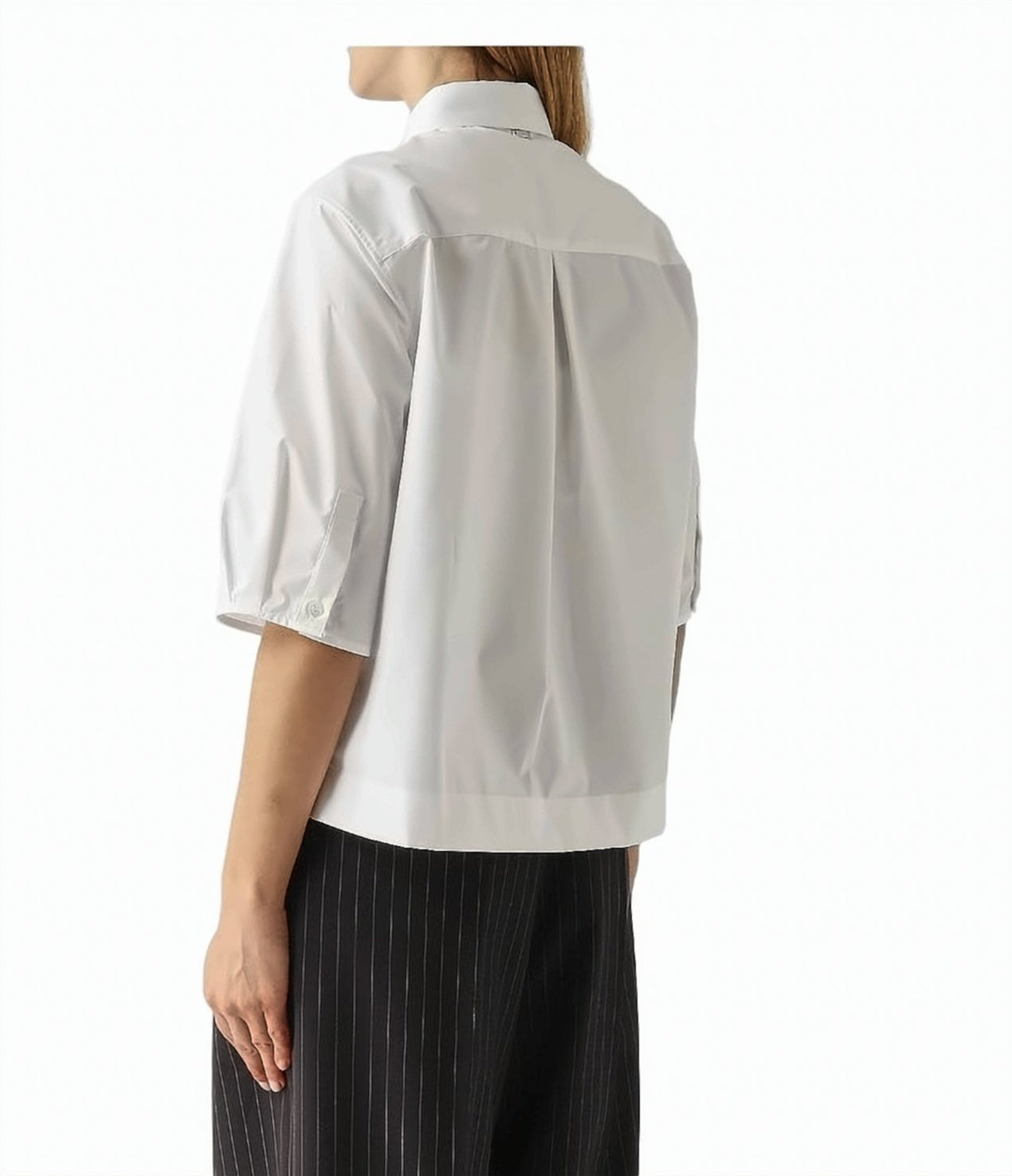 Cotton 3/4 Sleeve Classic Collar Shirt